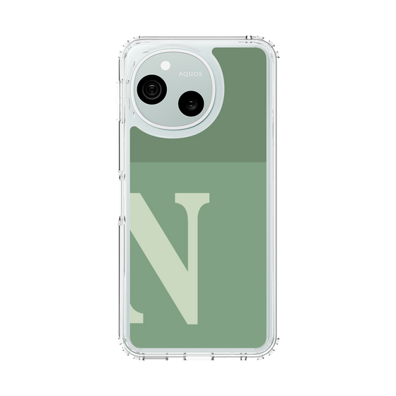 スリムプロテクションケース［ オリジナル - initial two tone - N green ］