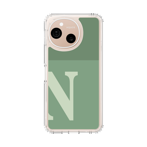 スリムプロテクションケース［ オリジナル - initial two tone - N green ］