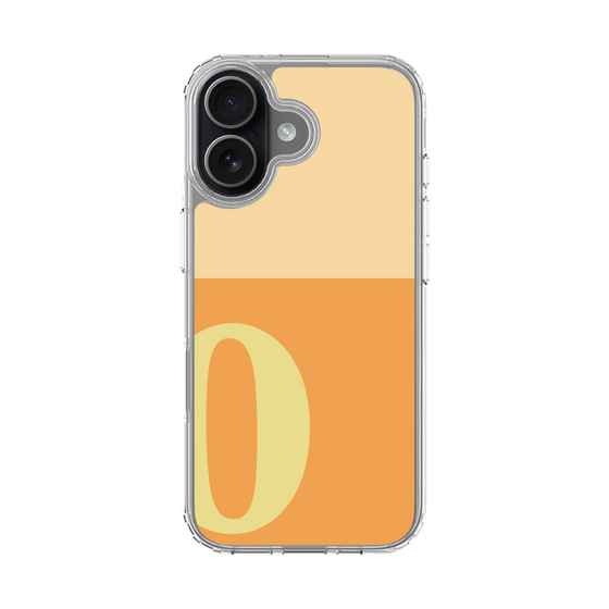 スリムプロテクションケース［ オリジナル - initial two tone - O orange ］