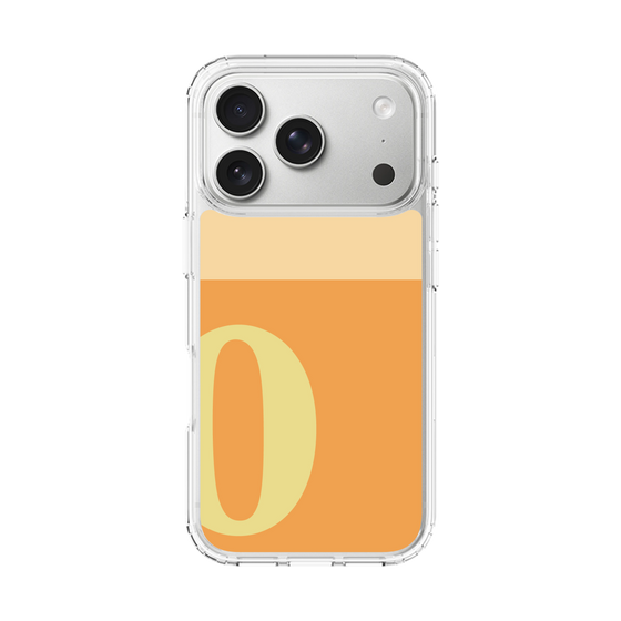 スリムプロテクションケース［ オリジナル - initial two tone - O orange ］