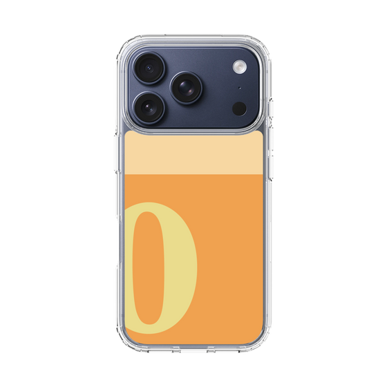スリムプロテクションケース［ オリジナル - initial two tone - O orange ］