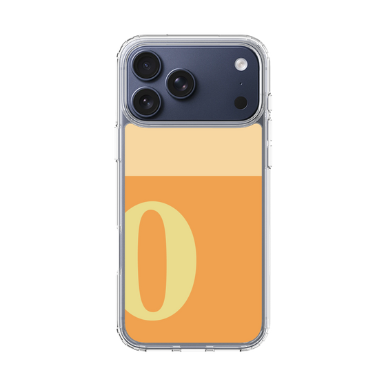 スリムプロテクションケース［ オリジナル - initial two tone - O orange ］