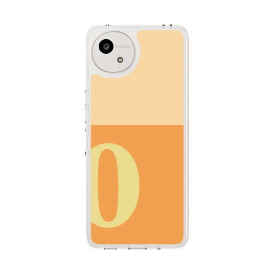 スリムプロテクションケース［ オリジナル - initial two tone - O orange ］