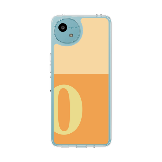 スリムプロテクションケース［ オリジナル - initial two tone - O orange ］