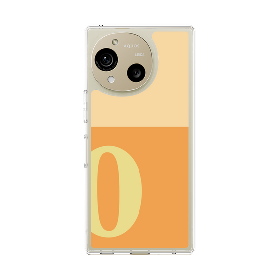スリムプロテクションケース［ オリジナル - initial two tone - O orange ］