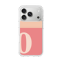 スリムプロテクションケース［ オリジナル - initial two tone - O pink ］