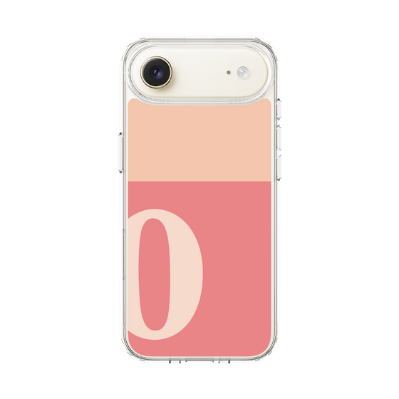 スリムプロテクションケース［ オリジナル - initial two tone - O pink ］