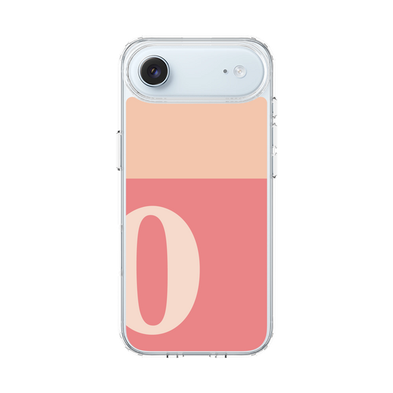 スリムプロテクションケース［ オリジナル - initial two tone - O pink ］