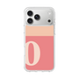 スリムプロテクションケース［ オリジナル - initial two tone - O pink ］