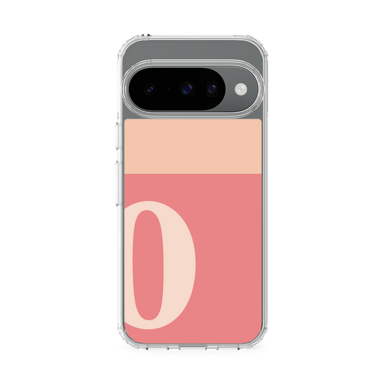 スリムプロテクションケース［ オリジナル - initial two tone - O pink ］