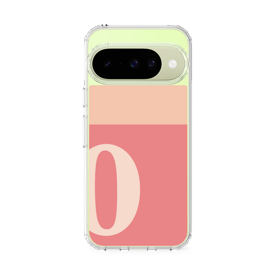 スリムプロテクションケース［ オリジナル - initial two tone - O pink ］