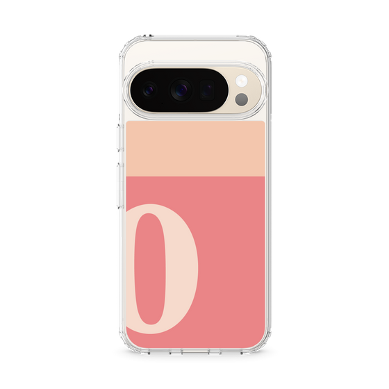 スリムプロテクションケース［ オリジナル - initial two tone - O pink ］