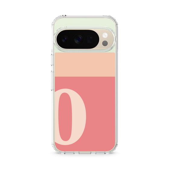 スリムプロテクションケース［ オリジナル - initial two tone - O pink ］