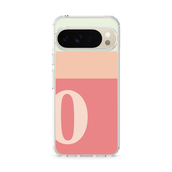 スリムプロテクションケース［ オリジナル - initial two tone - O pink ］