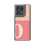 スリムプロテクションケース［ オリジナル - initial two tone - O pink ］