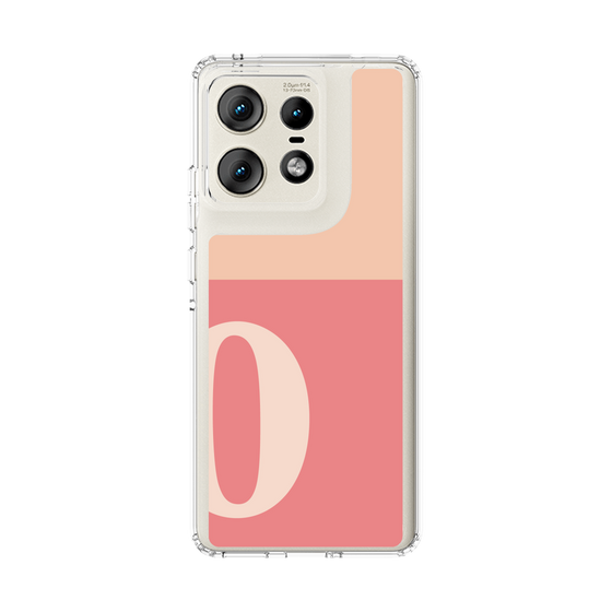 スリムプロテクションケース［ オリジナル - initial two tone - O pink ］