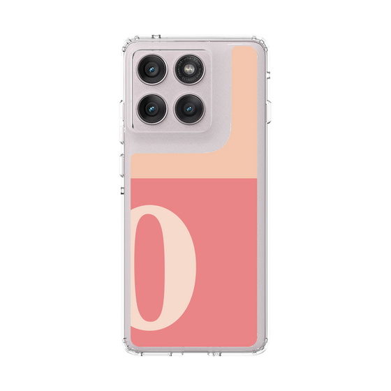 スリムプロテクションケース［ オリジナル - initial two tone - O pink ］