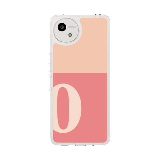 スリムプロテクションケース［ オリジナル - initial two tone - O pink ］