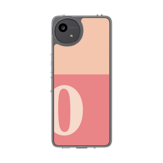 スリムプロテクションケース［ オリジナル - initial two tone - O pink ］