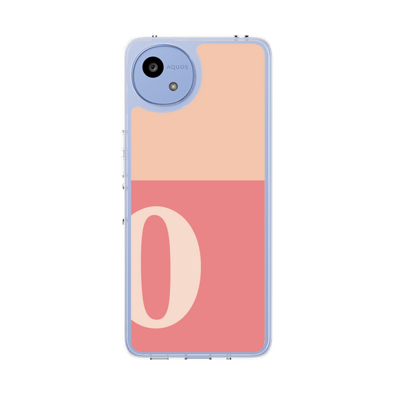 スリムプロテクションケース［ オリジナル - initial two tone - O pink ］