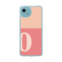 スリムプロテクションケース［ オリジナル - initial two tone - O pink ］