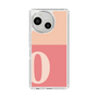 スリムプロテクションケース［ オリジナル - initial two tone - O pink ］