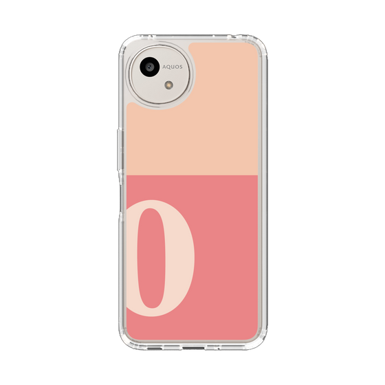 スリムプロテクションケース［ オリジナル - initial two tone - O pink ］