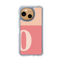 スリムプロテクションケース［ オリジナル - initial two tone - O pink ］