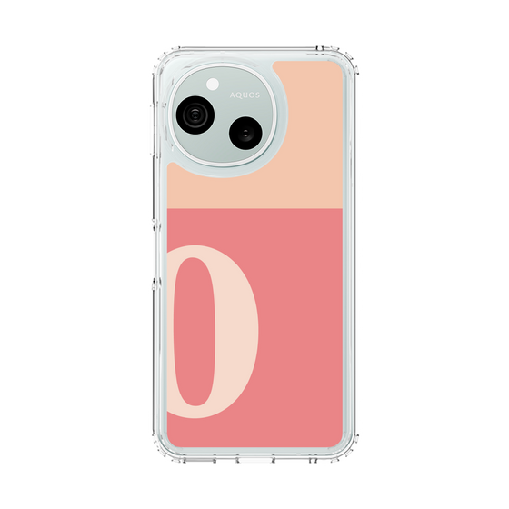 スリムプロテクションケース［ オリジナル - initial two tone - O pink ］