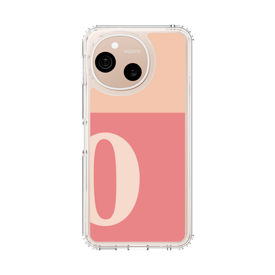 スリムプロテクションケース［ オリジナル - initial two tone - O pink ］