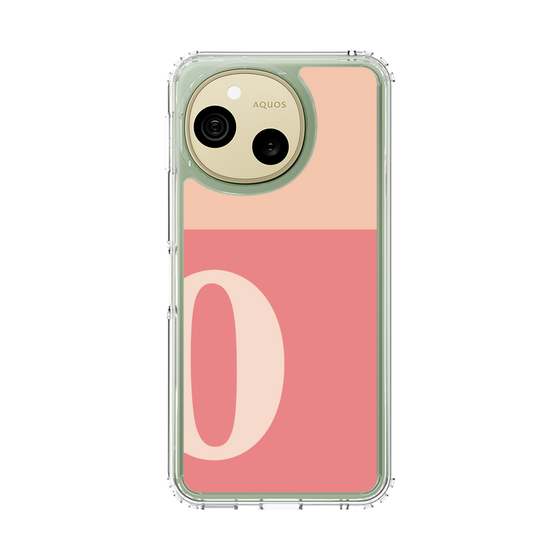 スリムプロテクションケース［ オリジナル - initial two tone - O pink ］