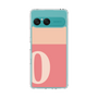 スリムプロテクションケース［ オリジナル - initial two tone - O pink ］