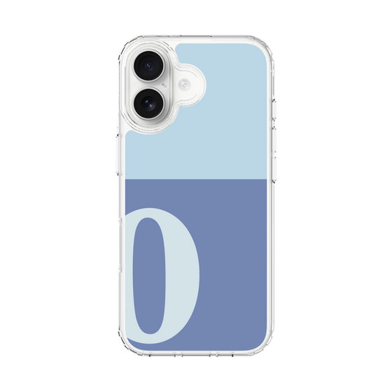 スリムプロテクションケース［ オリジナル - initial two tone - O blue ］