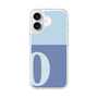スリムプロテクションケース［ オリジナル - initial two tone - O blue ］