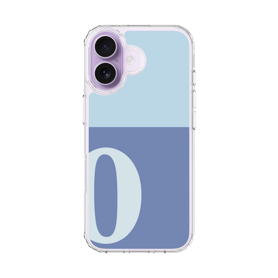 スリムプロテクションケース［ オリジナル - initial two tone - O blue ］