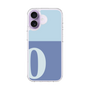 スリムプロテクションケース［ オリジナル - initial two tone - O blue ］