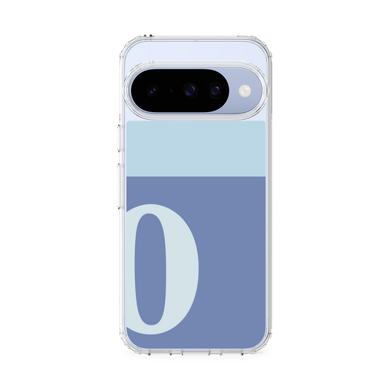 スリムプロテクションケース［ オリジナル - initial two tone - O blue ］