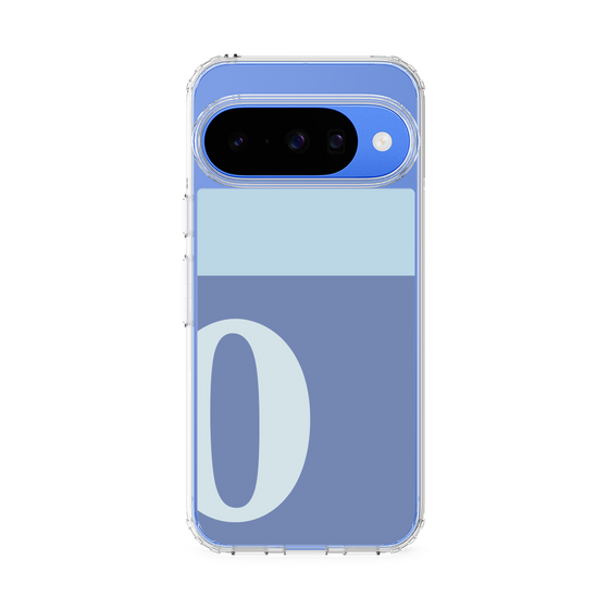 スリムプロテクションケース［ オリジナル - initial two tone - O blue ］