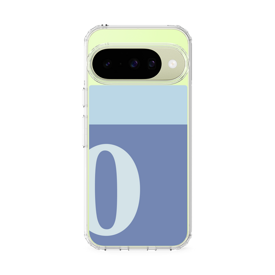 スリムプロテクションケース［ オリジナル - initial two tone - O blue ］