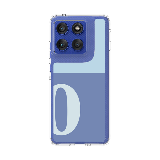 スリムプロテクションケース［ オリジナル - initial two tone - O blue ］