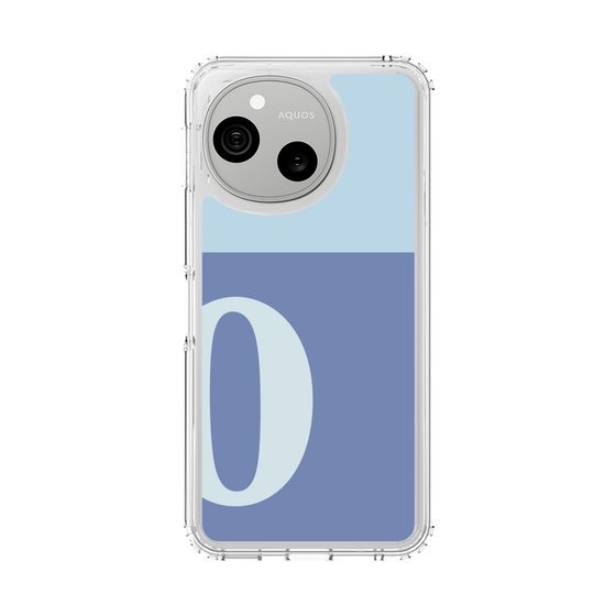 スリムプロテクションケース［ オリジナル - initial two tone - O blue ］