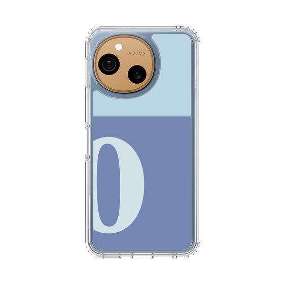 スリムプロテクションケース［ オリジナル - initial two tone - O blue ］