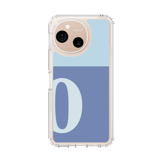 スリムプロテクションケース［ オリジナル - initial two tone - O blue ］