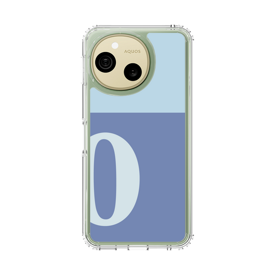 スリムプロテクションケース［ オリジナル - initial two tone - O blue ］