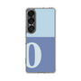スリムプロテクションケース［ オリジナル - initial two tone - O blue ］