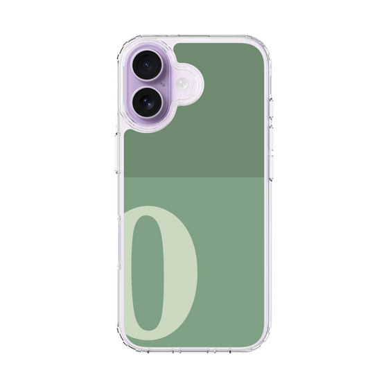 スリムプロテクションケース［ オリジナル - initial two tone - O green ］