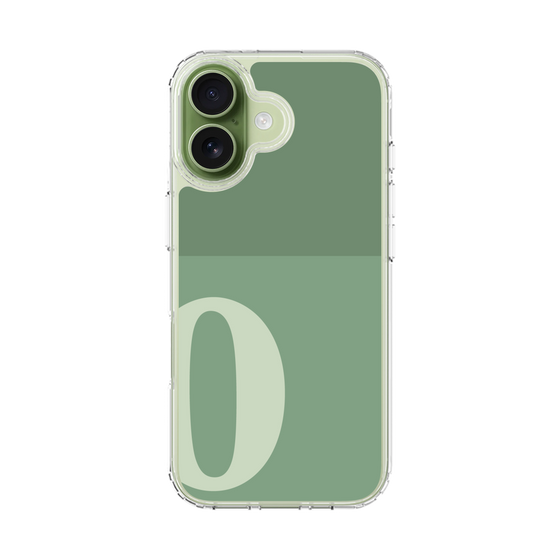 スリムプロテクションケース［ オリジナル - initial two tone - O green ］