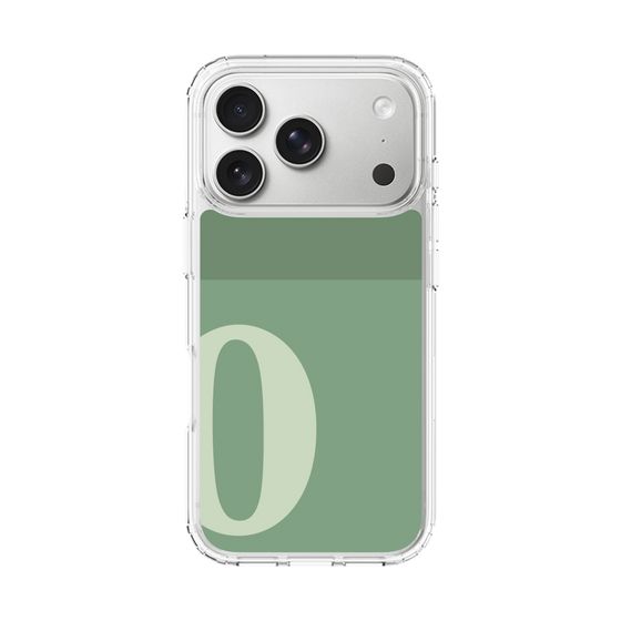 スリムプロテクションケース［ オリジナル - initial two tone - O green ］