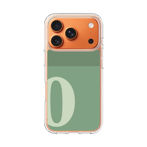スリムプロテクションケース［ オリジナル - initial two tone - O green ］