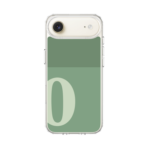 スリムプロテクションケース［ オリジナル - initial two tone - O green ］